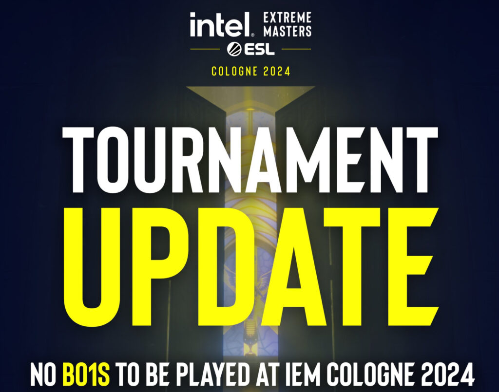 ESL changes IEM Cologne 2024 format – no more bo1s