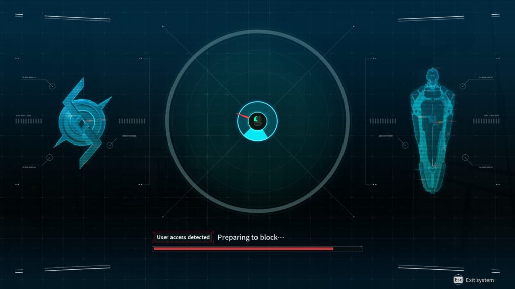The minigame plays to open an Encrypted Vault in The First Descendant.