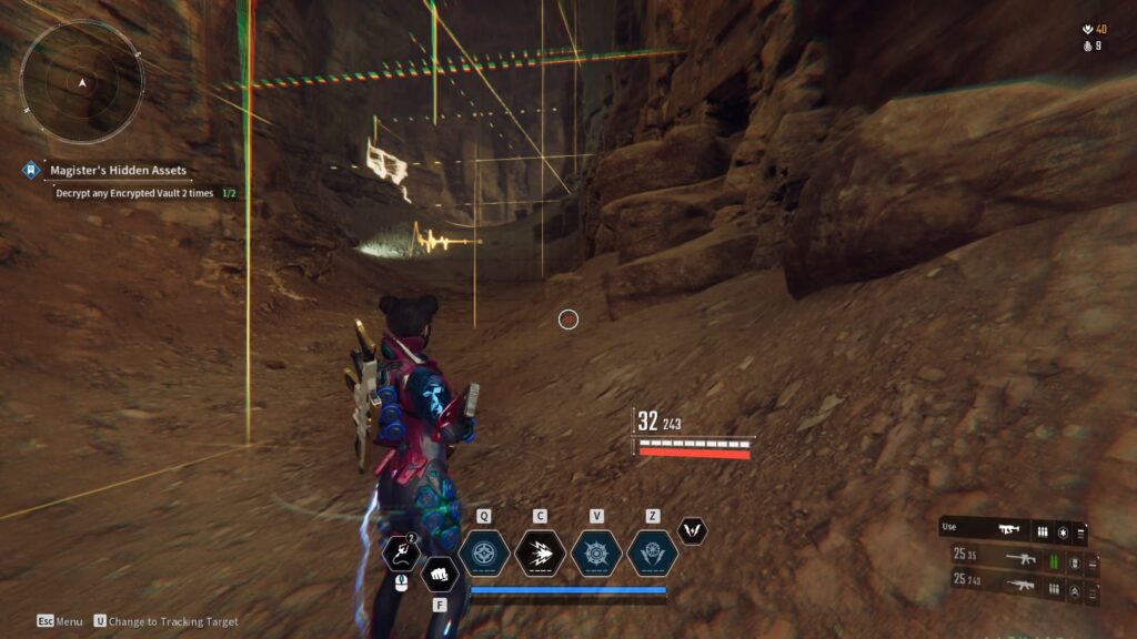 Bunny pings to scan an area.