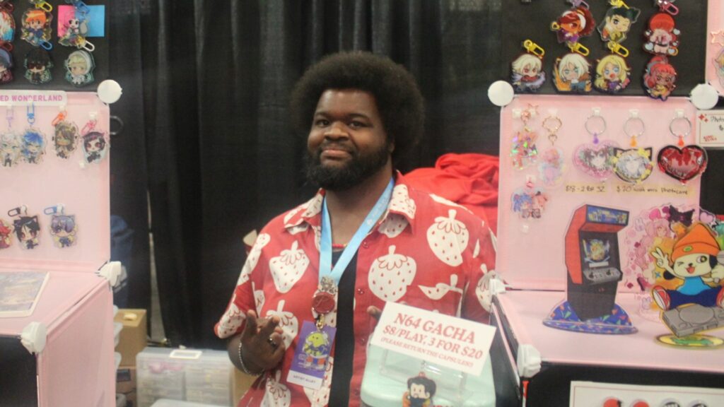 King Kuma at the artist alley of Evo Las Vegas 2024