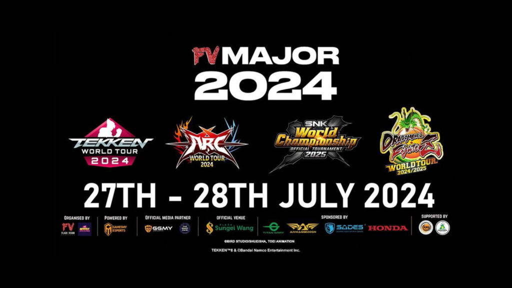 Five World Tours at FV Major 2024: TEKKEN 8, DBFZ, and more