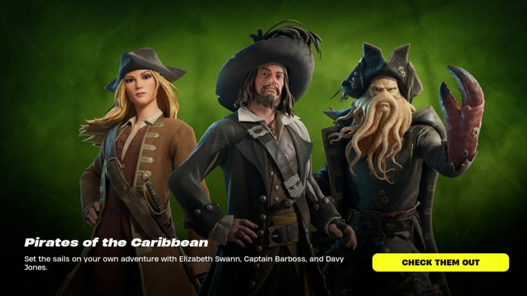 Pirates of the Caribbean Fortnite skins: How to get them all