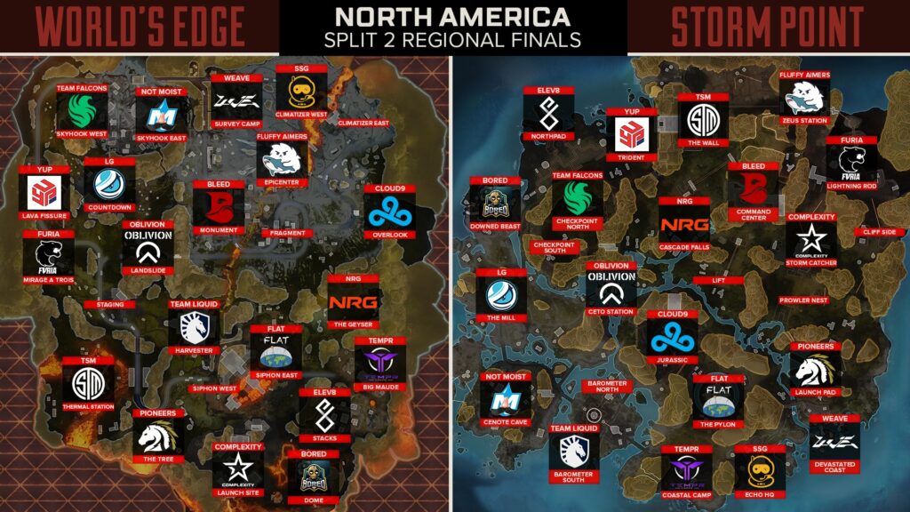ALGS Split 2 Regional Finals North America POI Draft