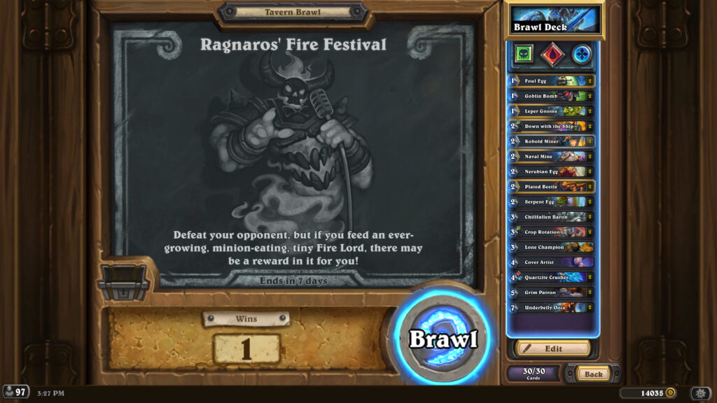 Ragnaros' Fire Festival Tavern Brawl
