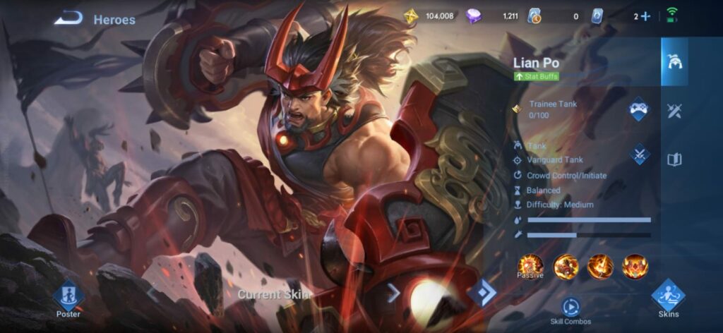 Lian Po in Honor of Kings