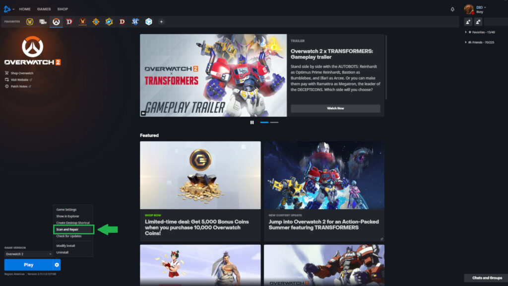 How to verify Overwatch 2's file integrity on Battle.net 