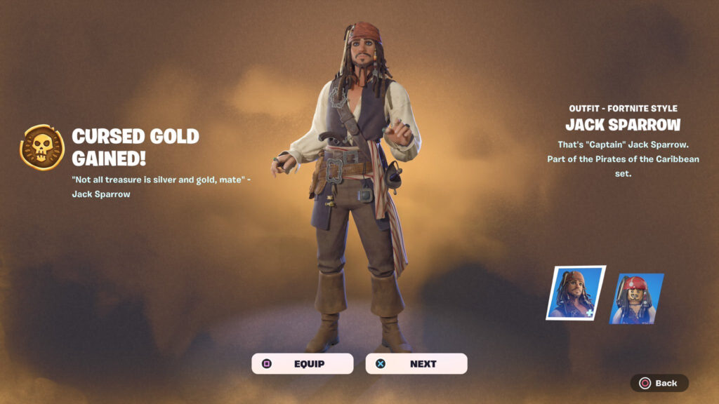 Jack Sparrow Fortnite skin featured image