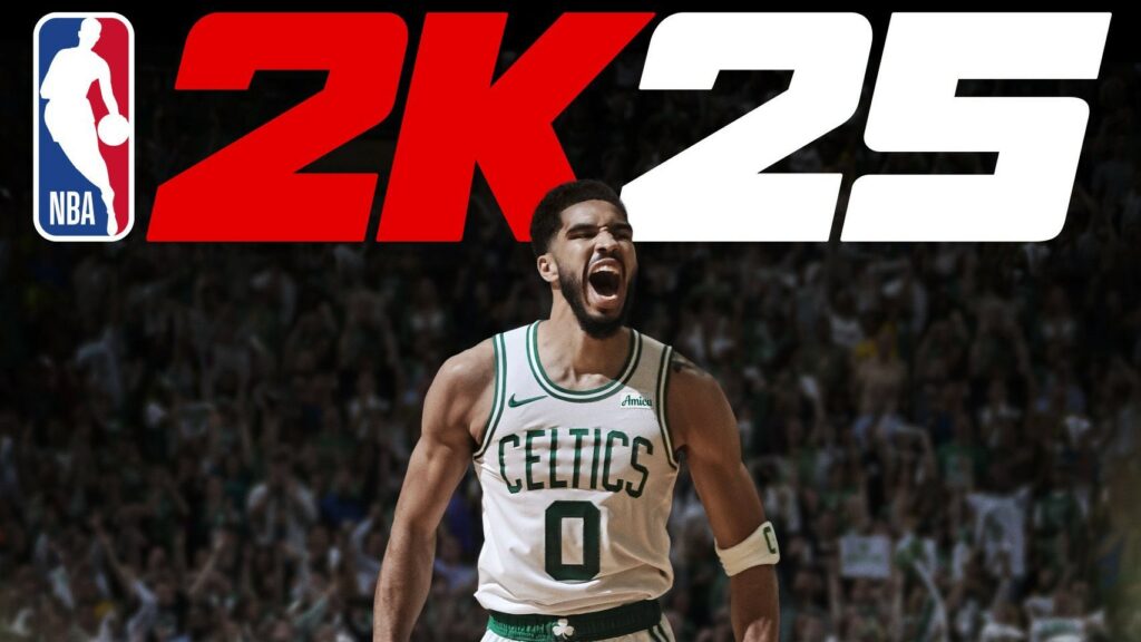 The cover of NBA 2K25's Stardard Edition featuring Jayson Tatum.