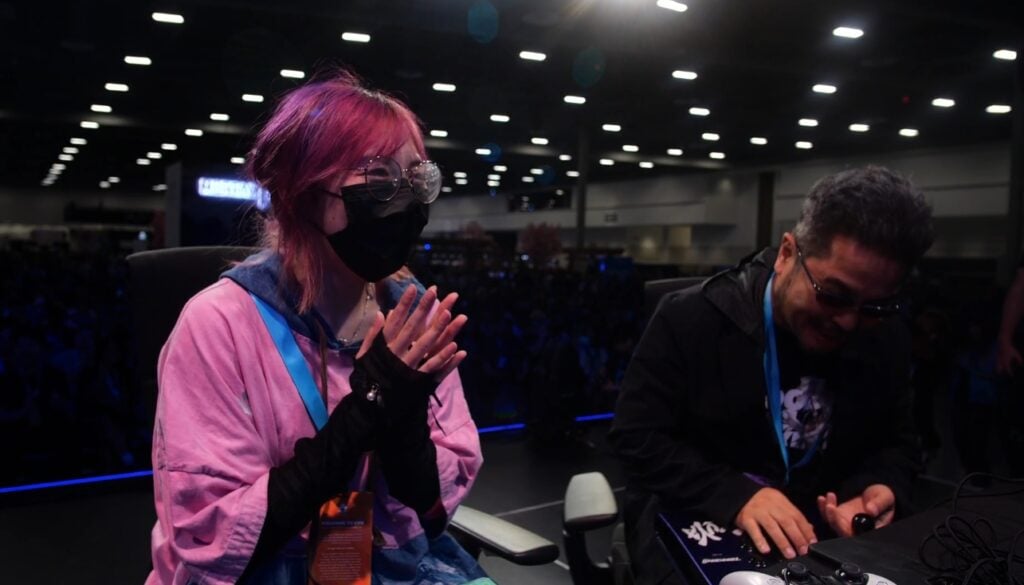 LilyPichu and Harada at EVO 2024