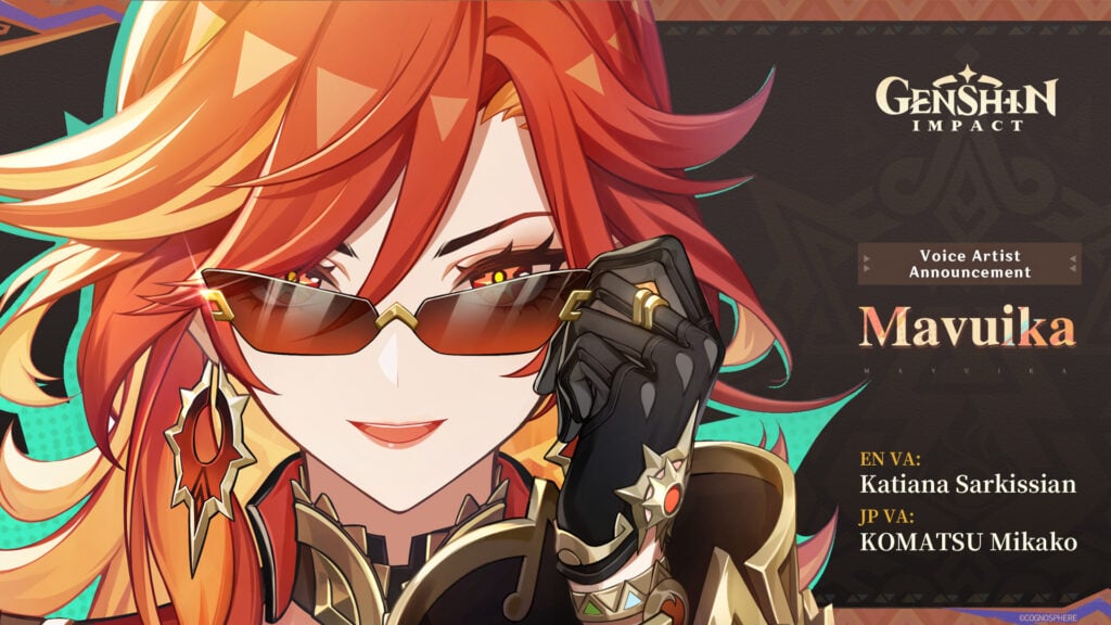 Natlan Teaser - Mavuika voice actors in Genshin Impact (image via HoYoverse)