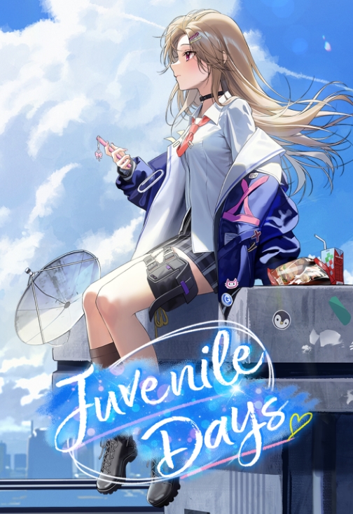 New Story Event in NIKKE Juvenile Days with Ein sitting on a wall