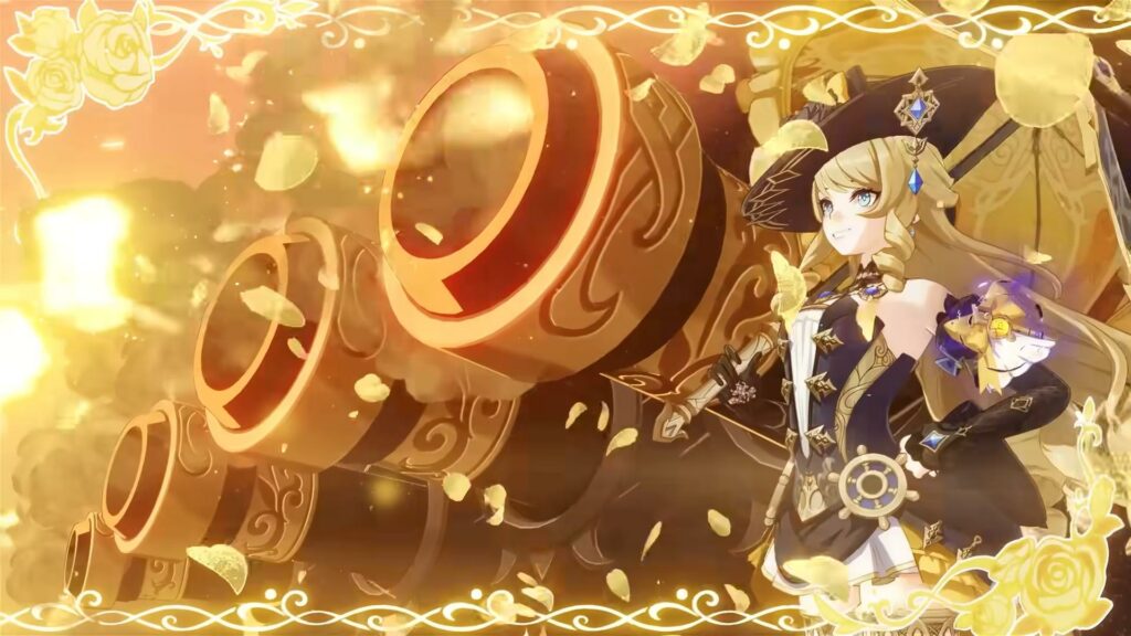 Navia's Elemental Burst in Genshin Impact (image via HoYoverse)