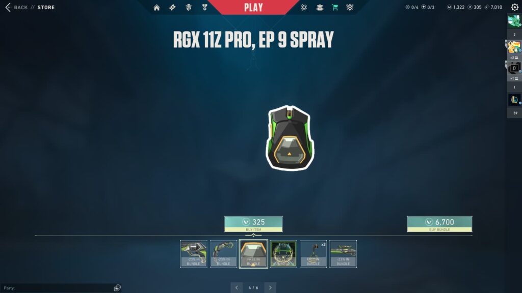 The VALORANT RGX 3.0 Spray.