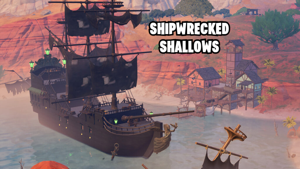 Where to find Shipwreck Shallows in Fortnite (Pirates POI)
