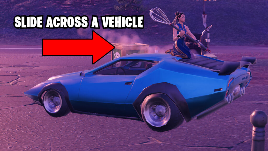 How to slide across a vehicle in Fortnite
