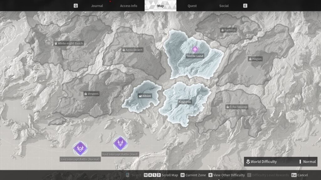 Map of the Sterile Land in The First Descendant
