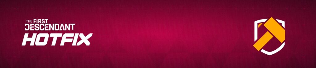 The header image for The First Descendant Hotfix 1.01.