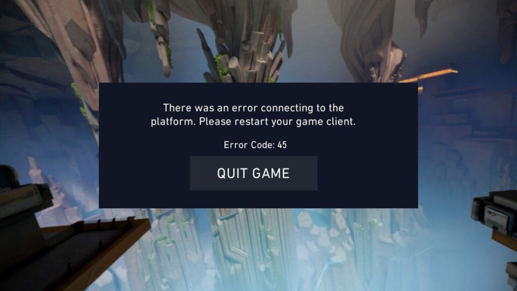 How to Fix Error Code 45 in VALORANT