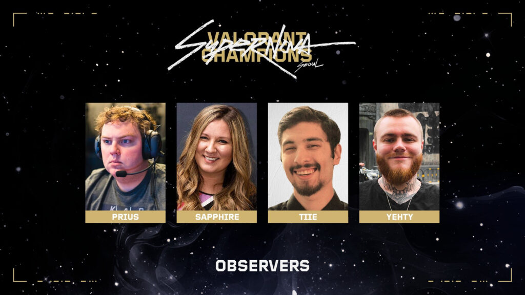The observer team for VALORANT Champions 2024.