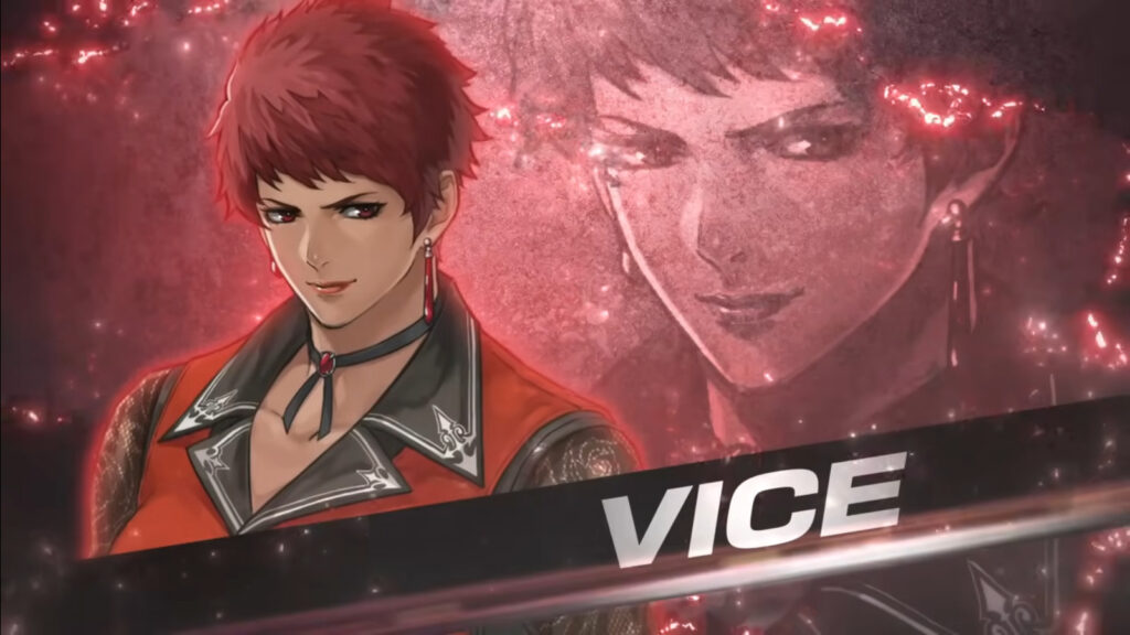 A poster for Vice in KOF XV, a Special DLC character in The King of Fighters XV