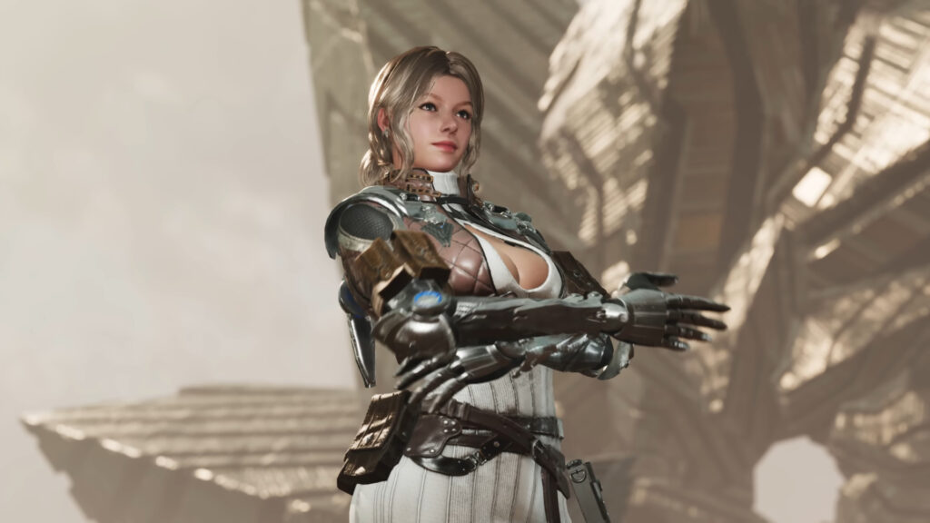 Viessa, one of the characters of The First Descendant standing still.