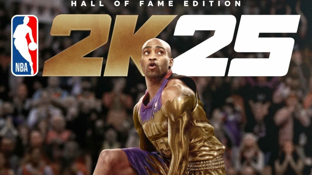 Retired NBA player Vince Carter featured as the cover athlete of NBA 2K25 Hall of Fame Edition