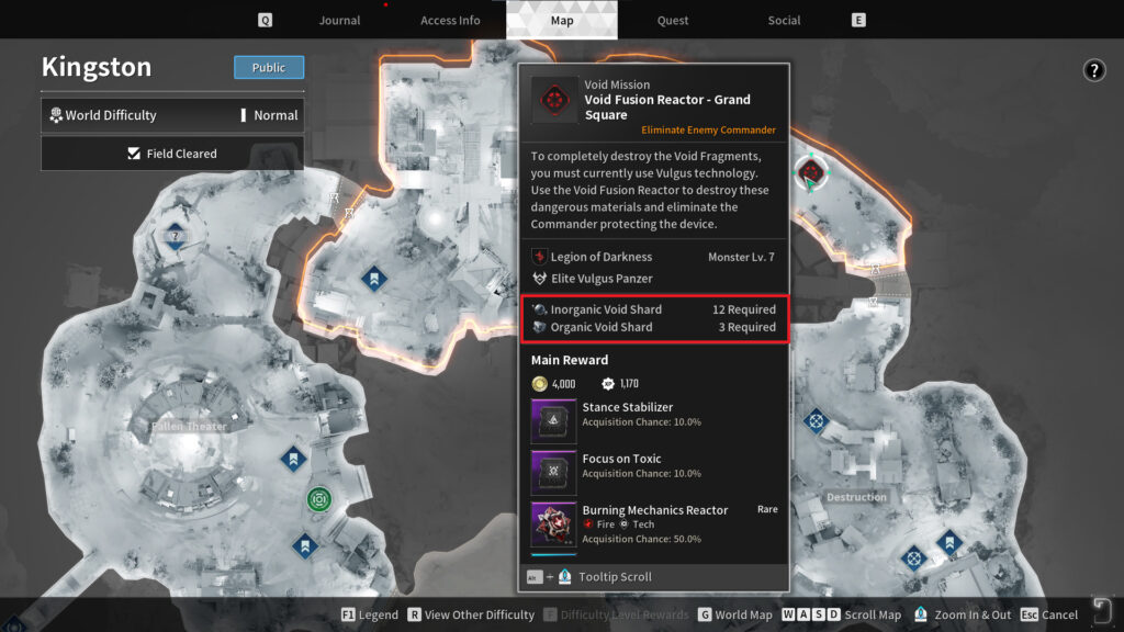 The details of a Void Fusion Reactor mission in The First Descendant.