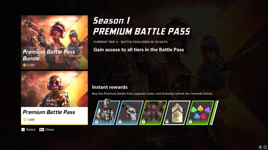 The purchase page for the XDefiant Season 1 Battle Pass.