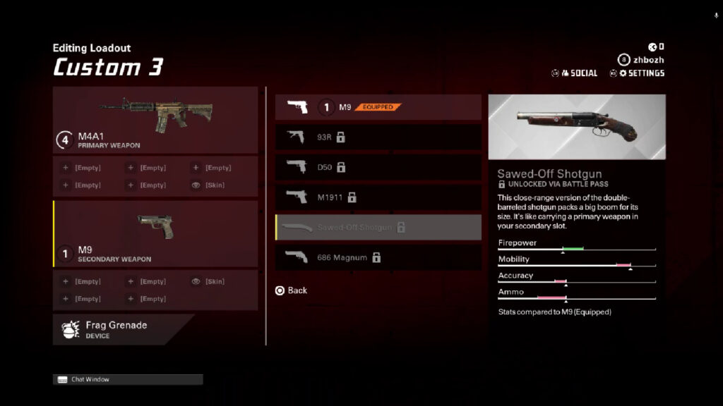 The image features a new secondary weapon in XDefiant Season 1 — the shotgun Sawed-off, with its in-game stats