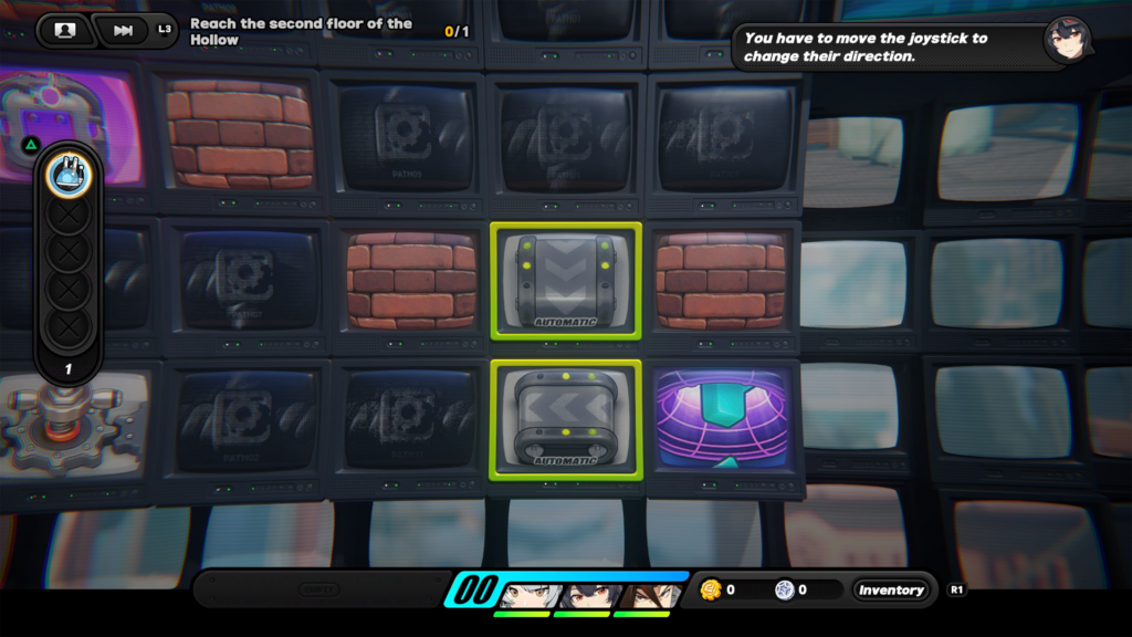 Grace Howard interrupting "Monitor Array" gameplay during a Zenless Zone Zero (ZZZ) mission.