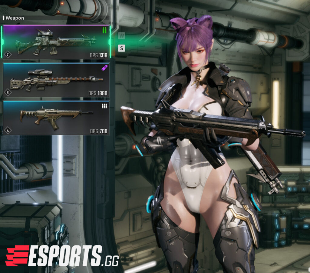 Ultimate Bunny inspecting an AR in The First Descendant