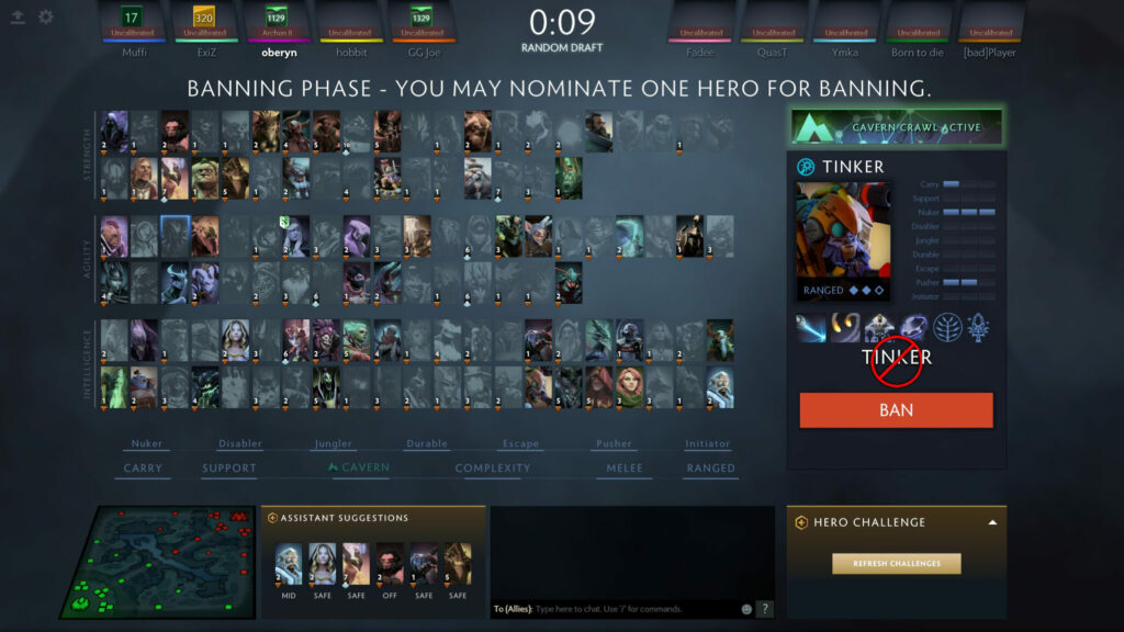 Dota 2 random draft game mode 