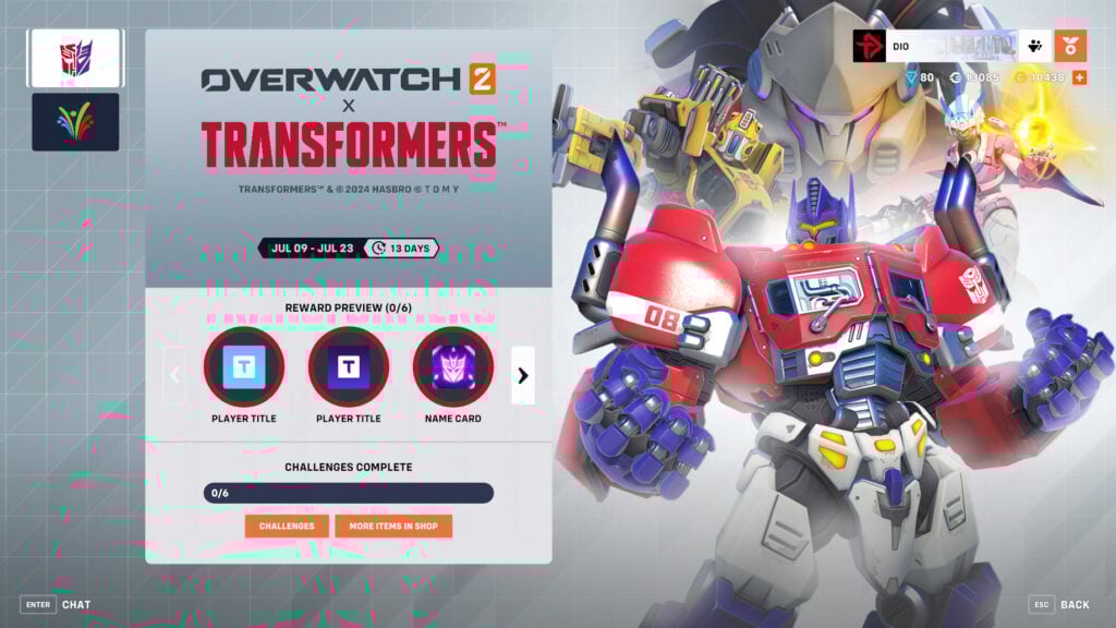 Overwatch 2 Transformers event 