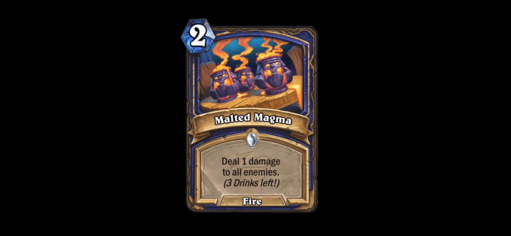 Malted Magma in Hearthstone Perils in Paradise