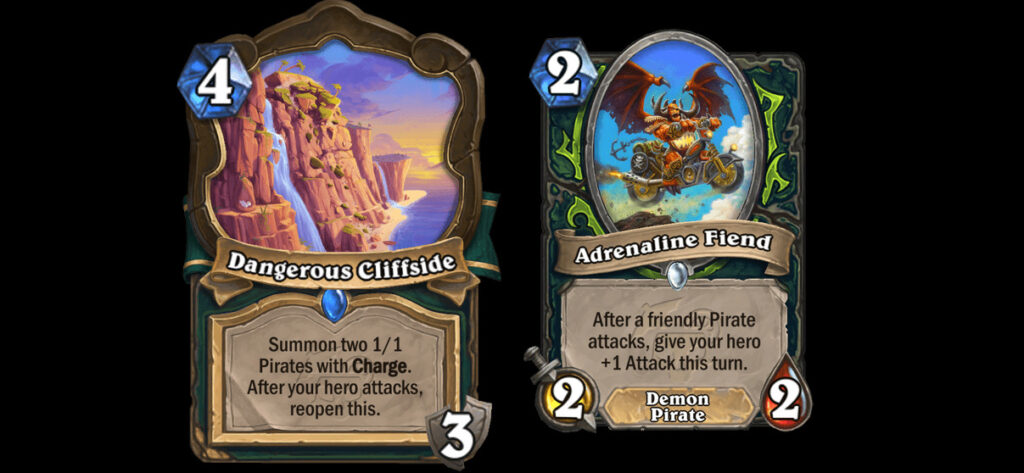 Dangerous Cliffside and Adrenaline Fiend 