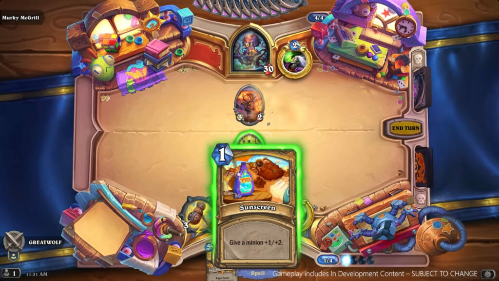 Hearthstone Perils in Paradise gameplay 