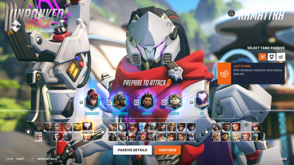 Overwatch 2 Quick Play Hacked Pickable Passives for tanks