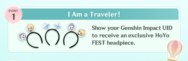 Free rewards at the 2024 HoYo FEST.