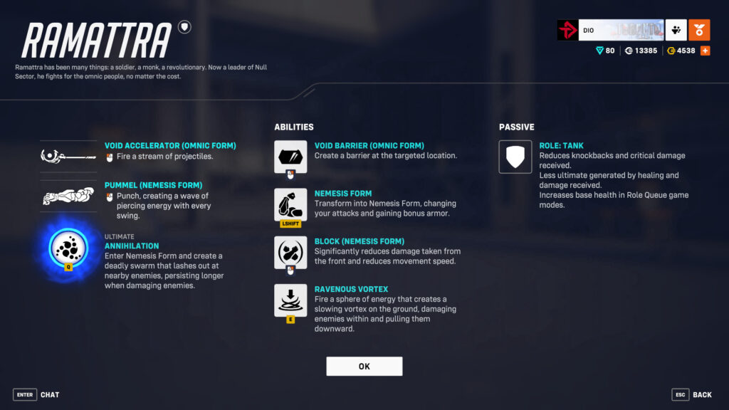 Ramattra's ability cooldowns are no longer all 11 seconds 