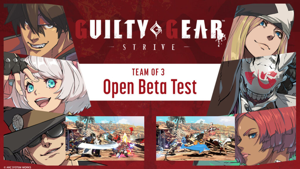 Guilty Gear Strive Team of 3 open beta test artwork