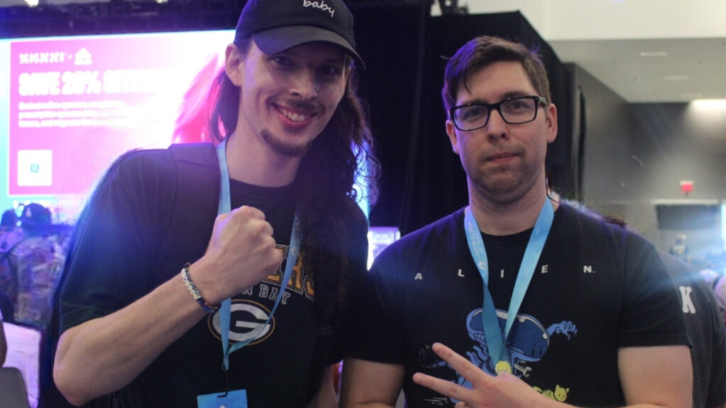 Evo Las Vegass 2025 attendees BraveTheShave and Skinny