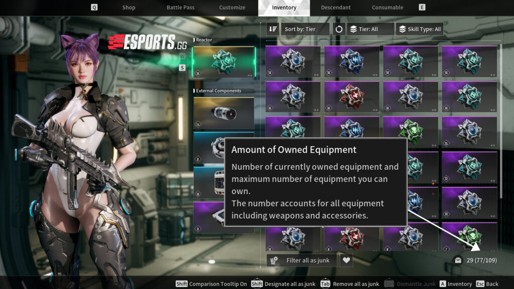 Equipment Slots explained in The First Descendant