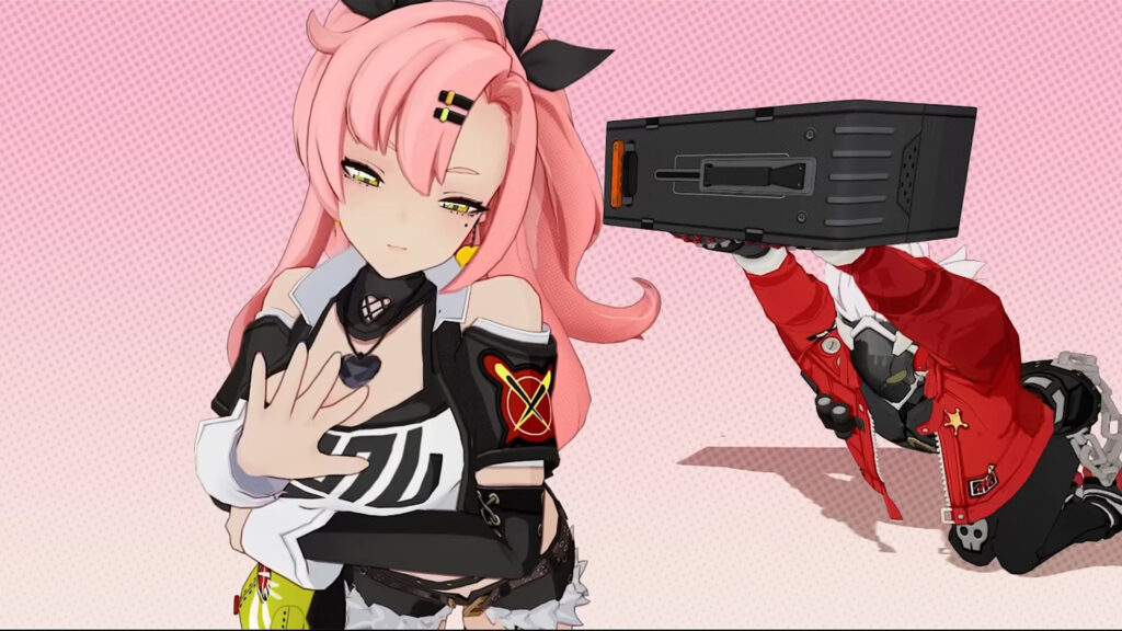 Nicole from Zenless Zone Zero posing as Billy Kid offers a rewards