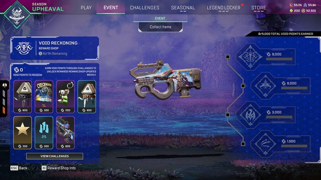 Void Reckoning rewards