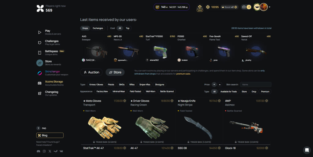 how to earn skins while play CS2 DM