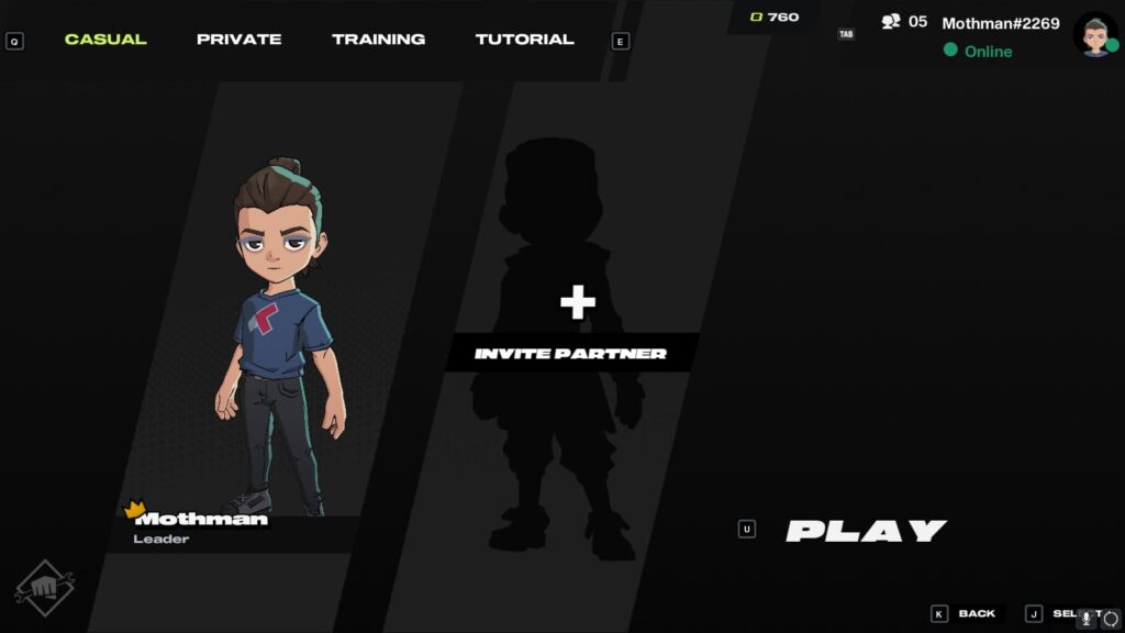 The Casual game mode option is selected in 2XKO.