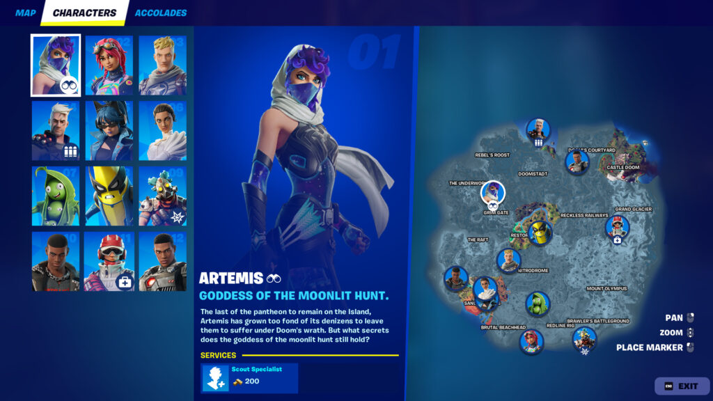 Artemis, NPC in Fortnite Chapter 5 Season 4.