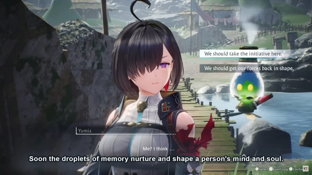 Atelier Yumia in-game conversation