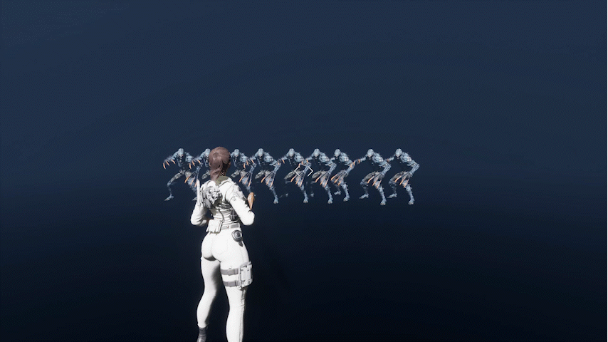 Hailey Scott uses her Cryo Round ability in The First Descendant.