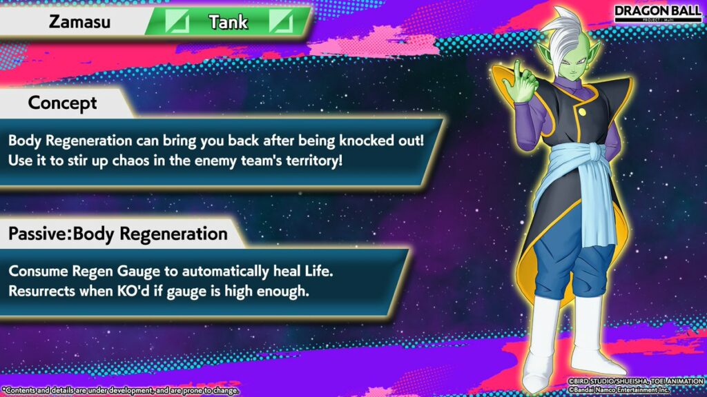 Zamasu in Dragon Ball Project: Multi - the character's abilities explained